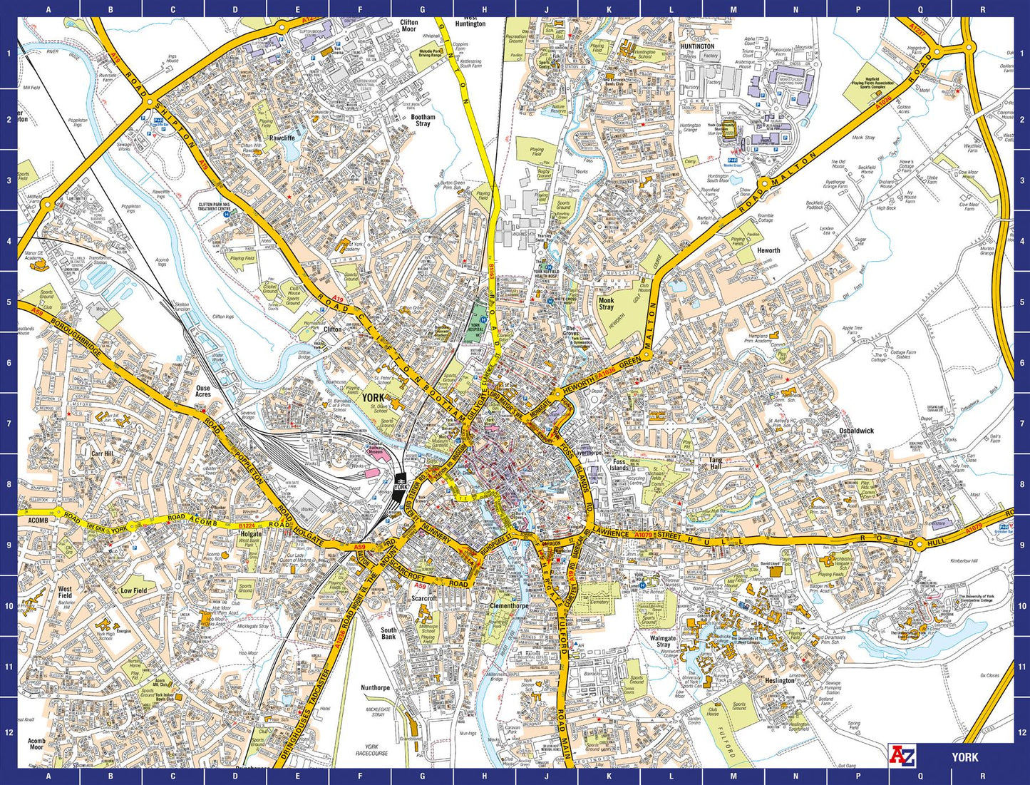 A to Z Map of York 1000 Piece Jigsaw