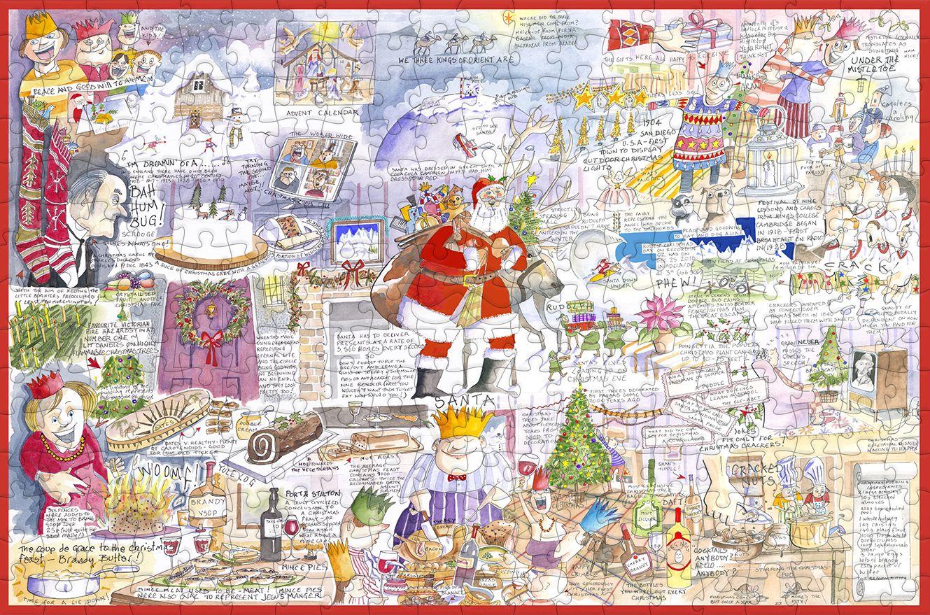 Tim Bulmer Christmas - 300 Piece Wooden Jigsaw Puzzle
