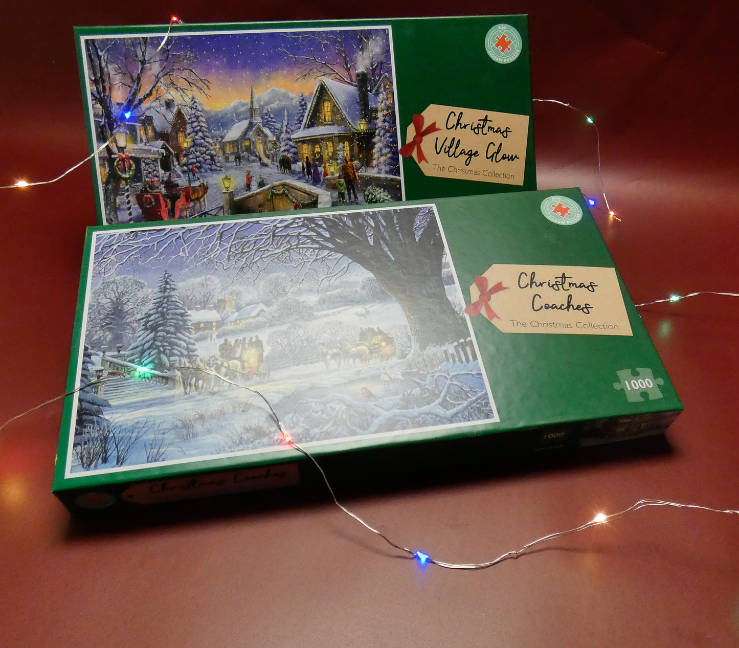 Classical Christmas 2 x 1000 Piece Jigsaw Puzzle Bundle