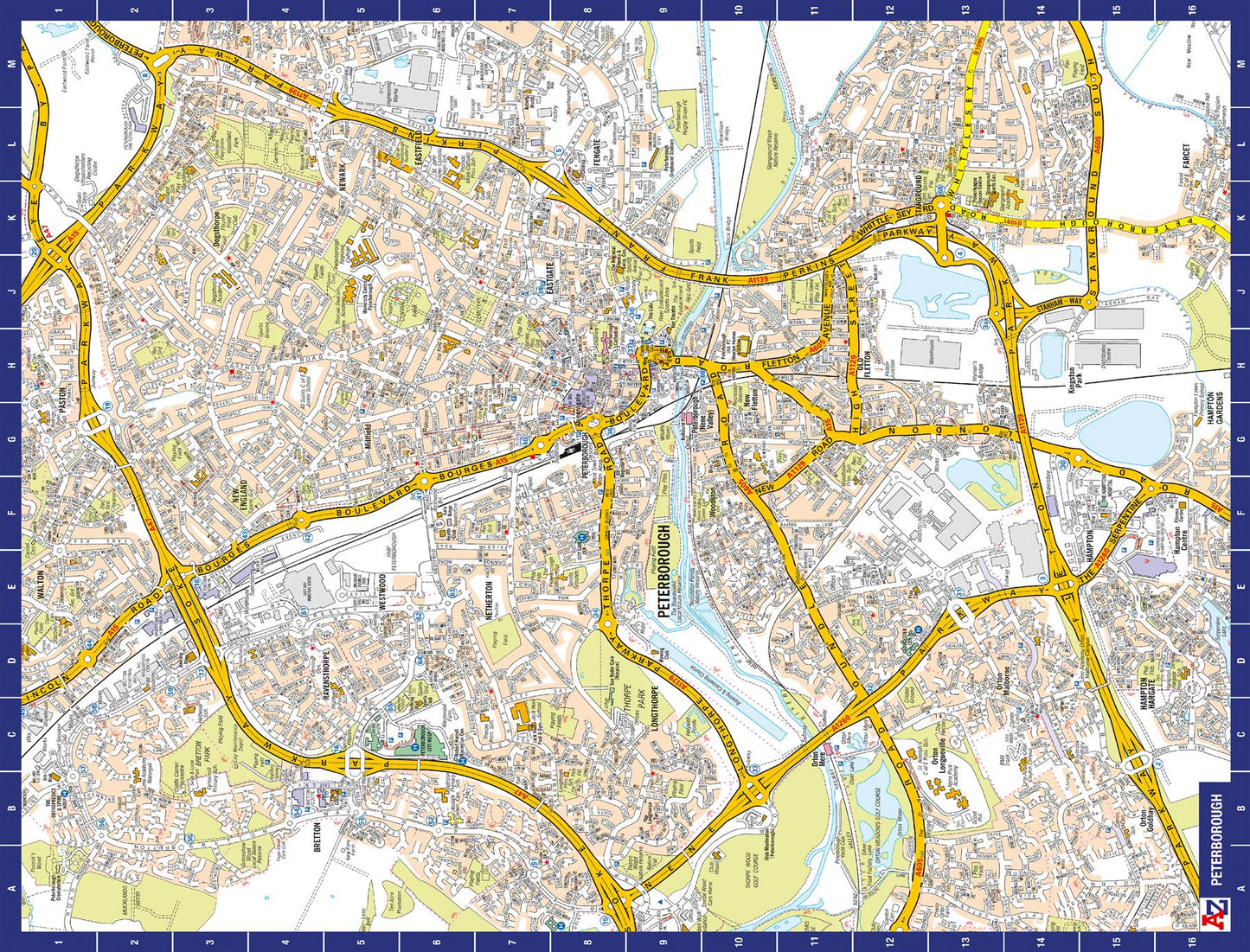 A to Z Map of Peterborough 1000 Piece Jigsaw