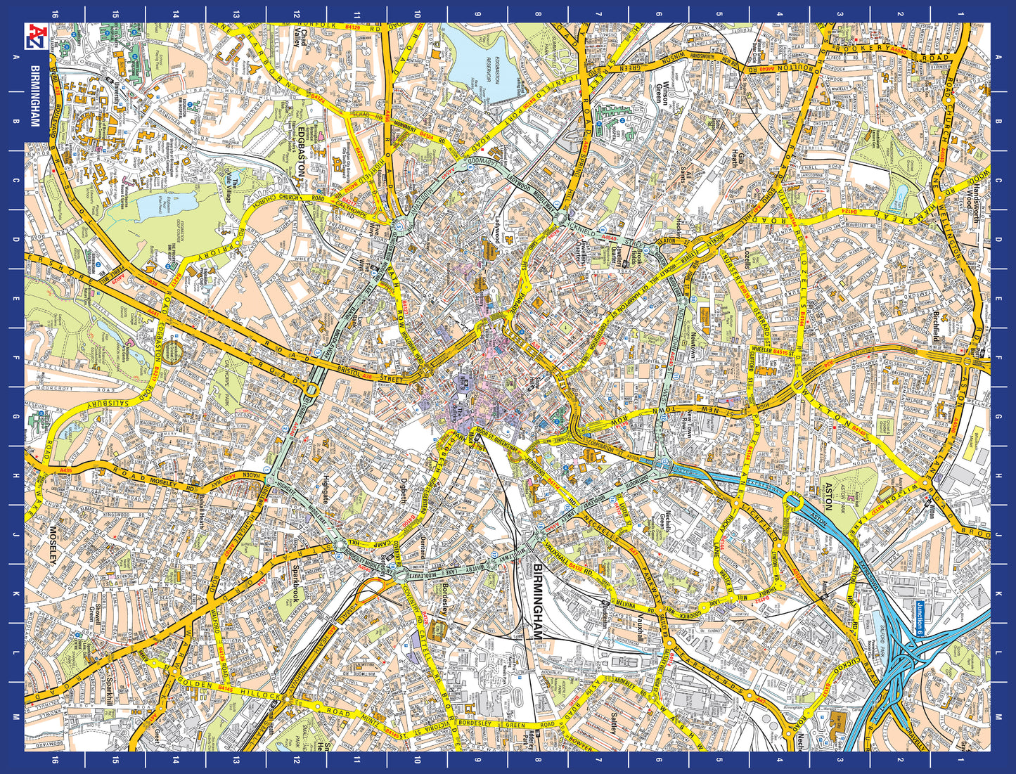 A to Z Map of Birmingham 1000 Piece Jigsaw