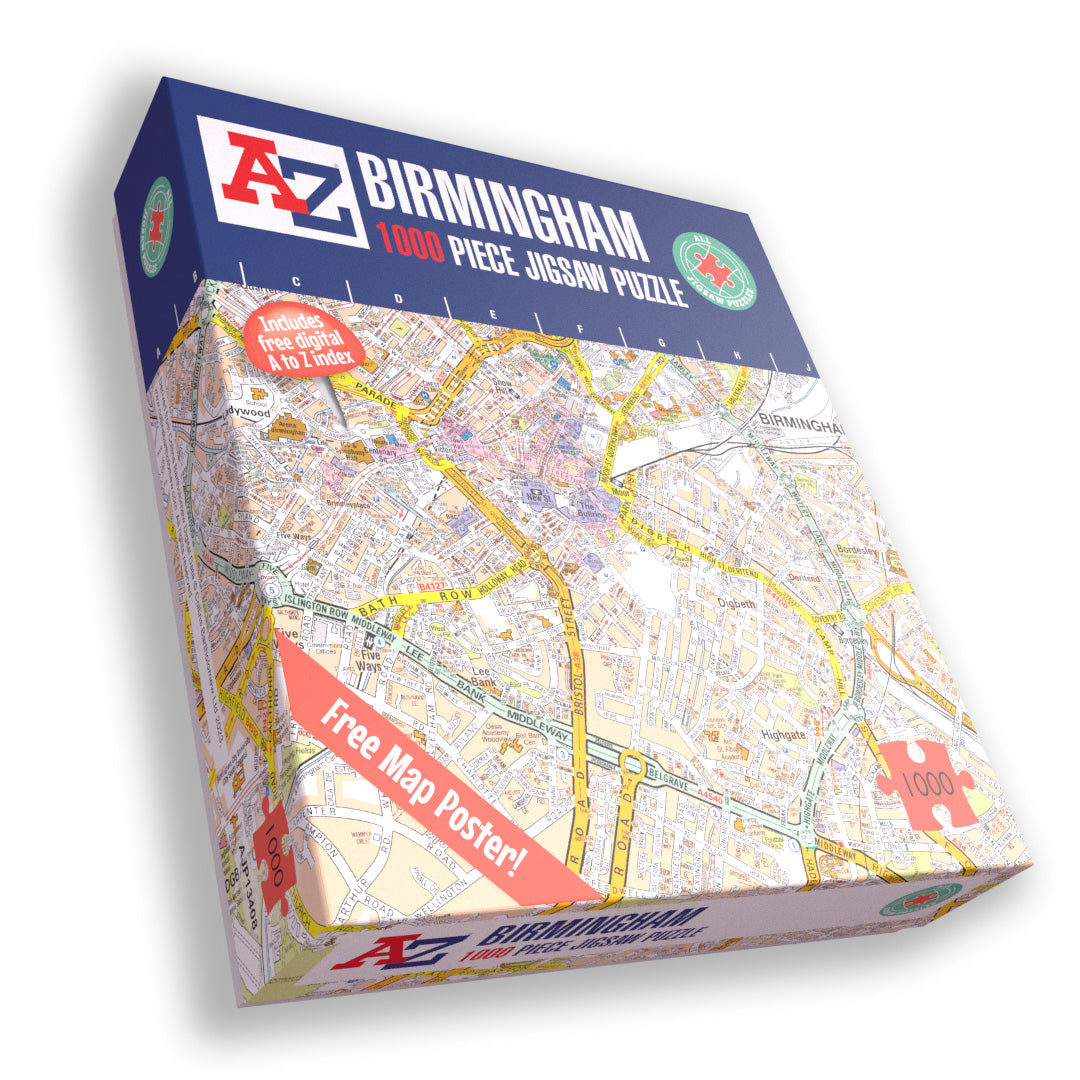 A to Z Map of Birmingham 1000 Piece Jigsaw