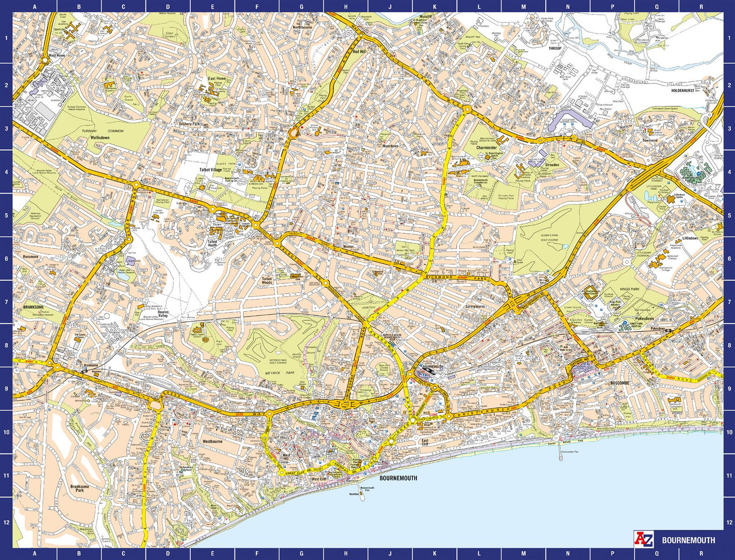 A to Z Map of Bournemouth 1000 Piece Jigsaw