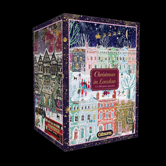 Christmas in London – Emma Frances Grant 3 x 500 Piece Jigsaw Puzzle