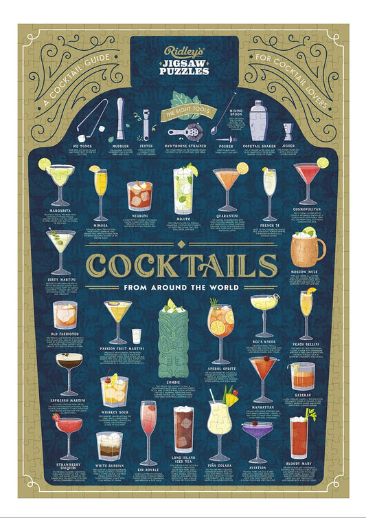 Cocktail Lover's 500 Piece Jigsaw Puzzle