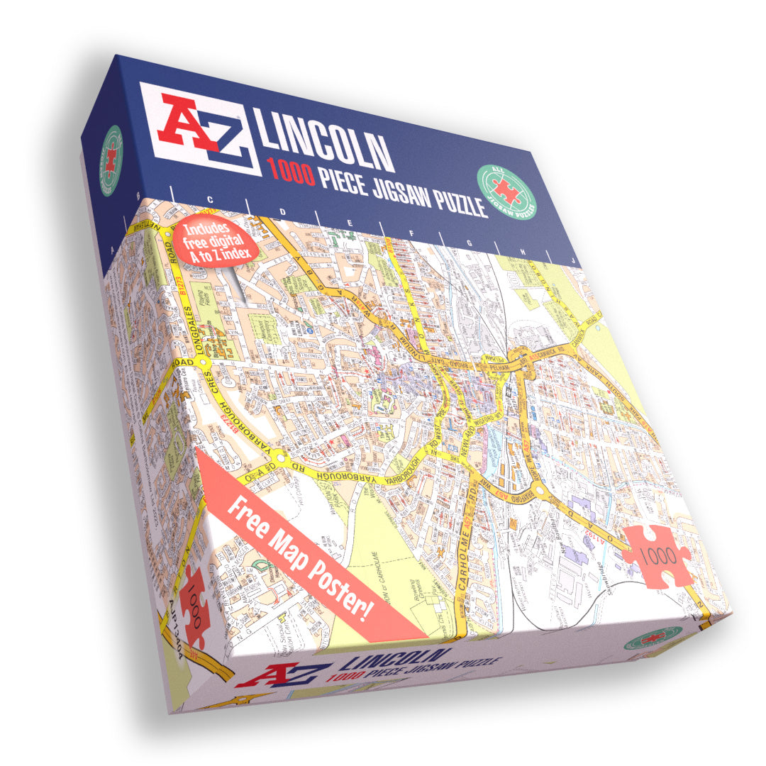A to Z Map of Lincoln 1000 Piece Jigsaw