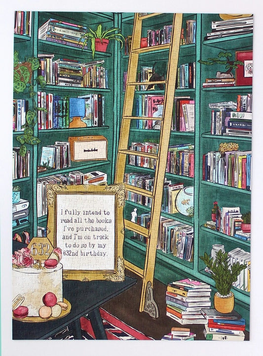 I Fully Intend To Read All the Books I've Purchased 1000 Piece Jigsaw Puzzle
