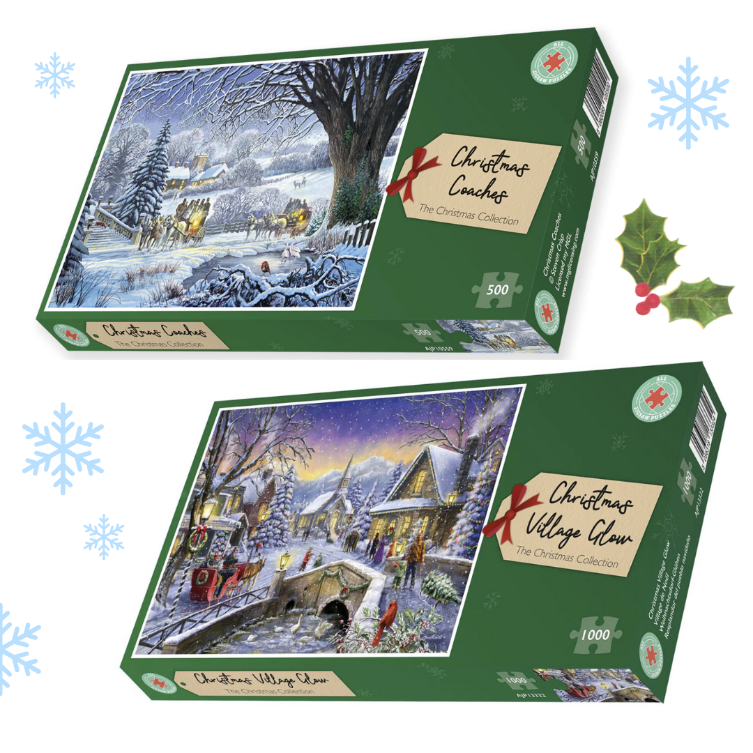 Classical Christmas 2 x 1000 Piece Jigsaw Puzzle Bundle