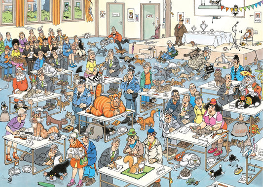 Jan Van Haasteren's The Cat Pageantry 2000 Piece Jigsaw Puzzle