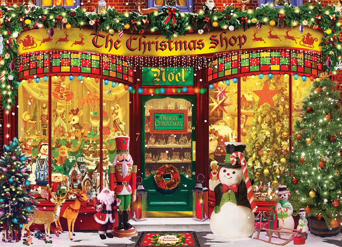 The Christmas Shop by Gerry Walton 1000 Piece Jigsaw Puzzle