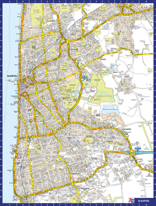 A-Z Map of Blackpool 1000 Piece Jigsaw