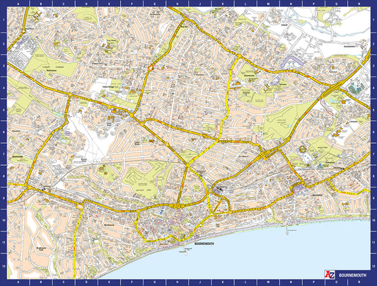 A-Z Map of Bournemouth 1000 Piece Jigsaw