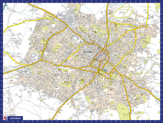 A-Z Map of Cheltenham 1000 Piece Jigsaw