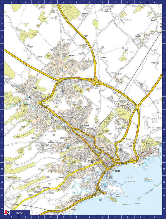 A-Z Map of Dover 1000 Piece Jigsaw