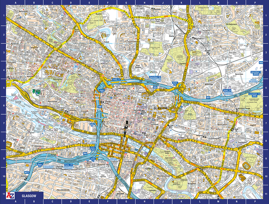 A-Z Map of Glasgow 1000 Piece Jigsaw