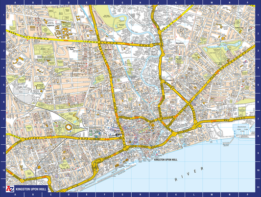 A-Z Map of Kingston Upon Hull 1000 Piece Jigsaw