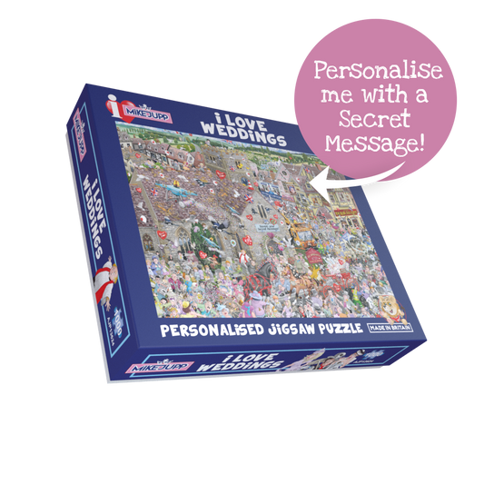 Mike Jupp's I Love Weddings' Personalised Jigsaw Puzzle