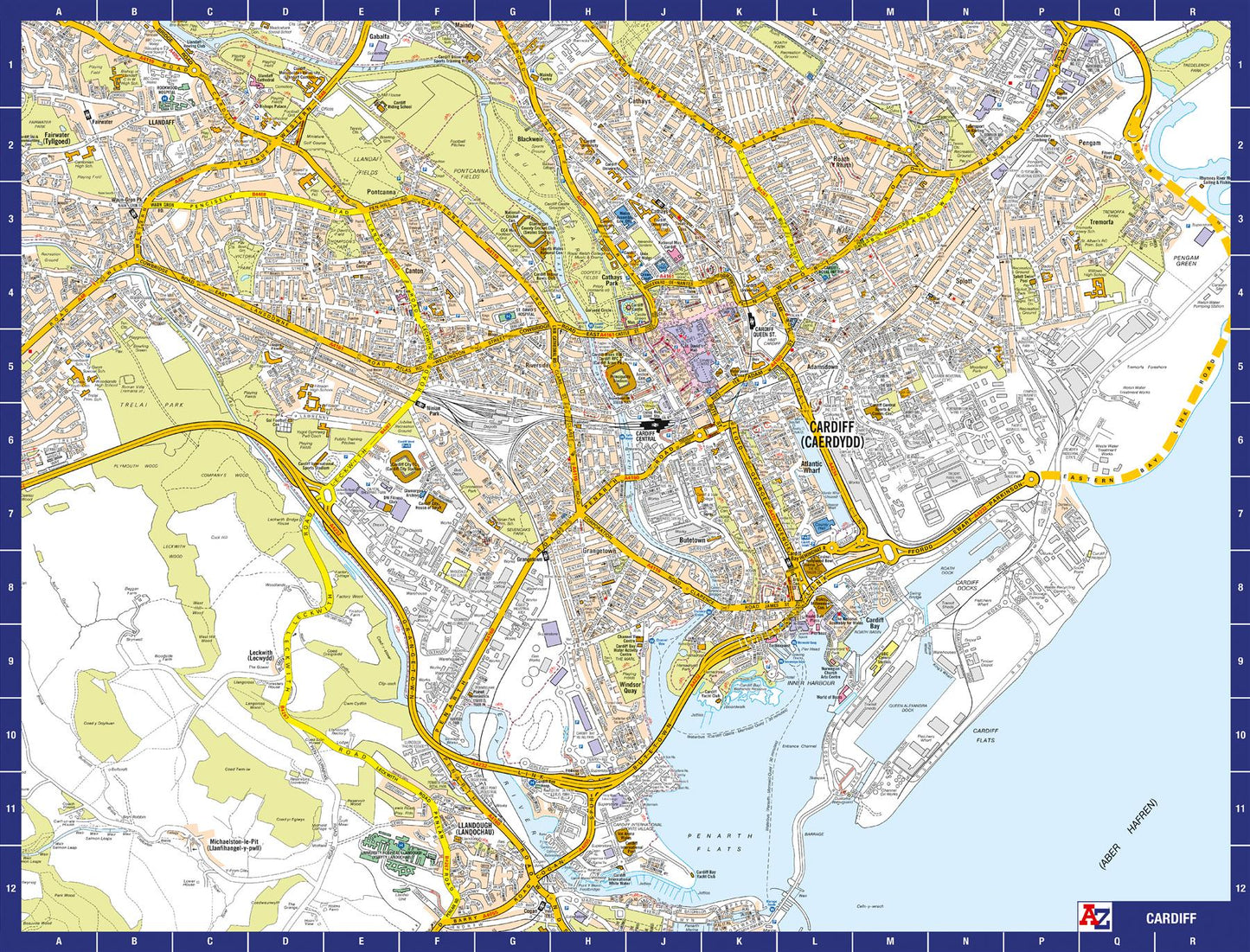 A to Z Map of Cardiff 1000 Piece Jigsaw
