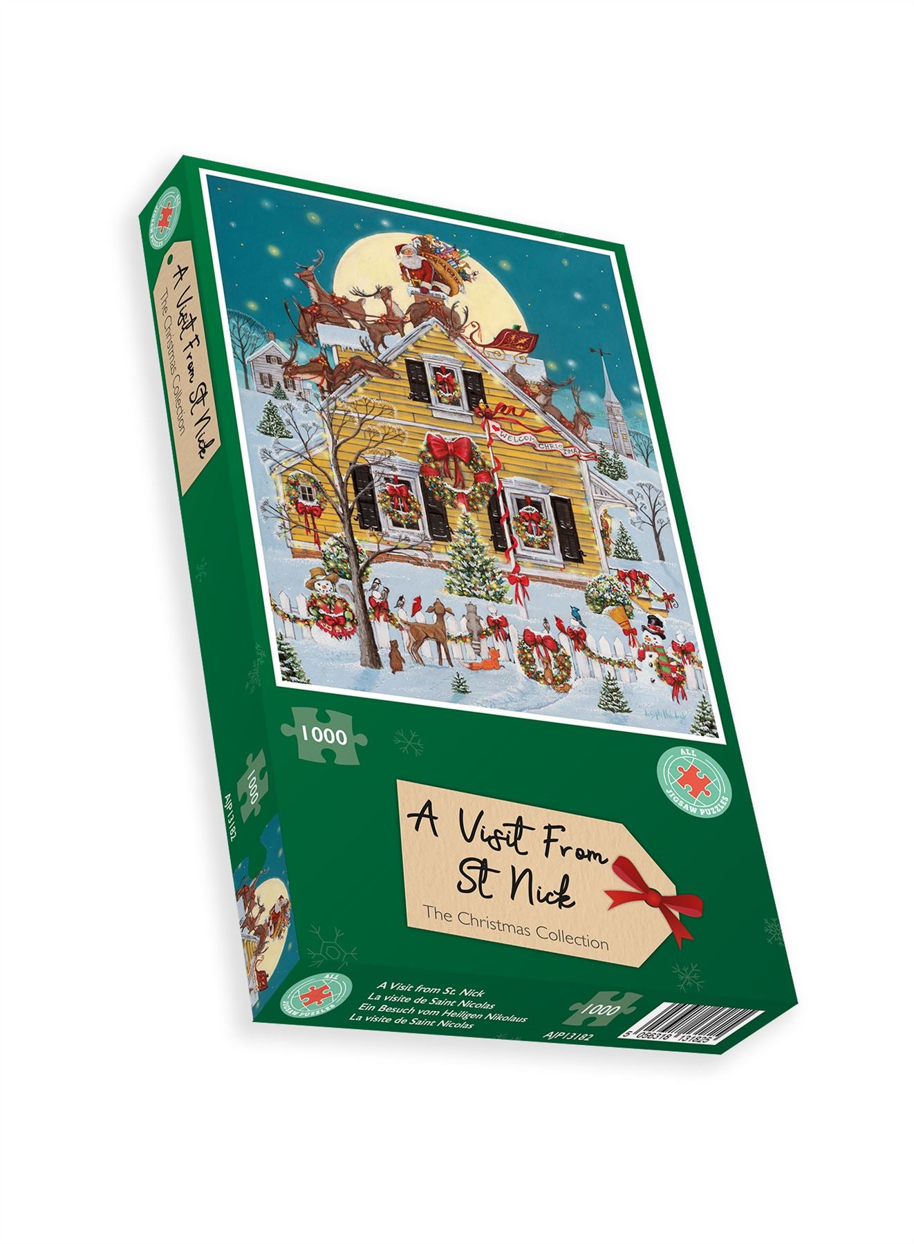 A Visit from St Nick 1000 or 500 Piece Jigsaw Puzzle