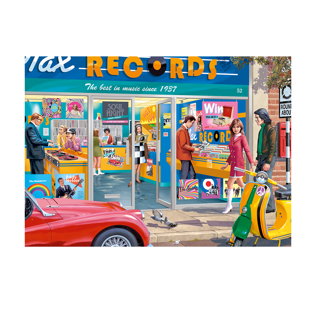 Jumbo 1000-Piece Puzzle – The Record Shop Theme, Premium Quality & Eco-Friendly - View #9