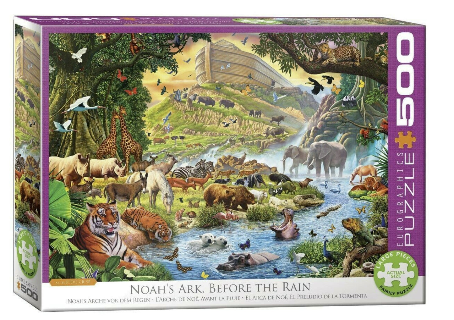 Noah's Ark Before the Rain 500 Piece Jigsaw Puzzle By Steve Crisp