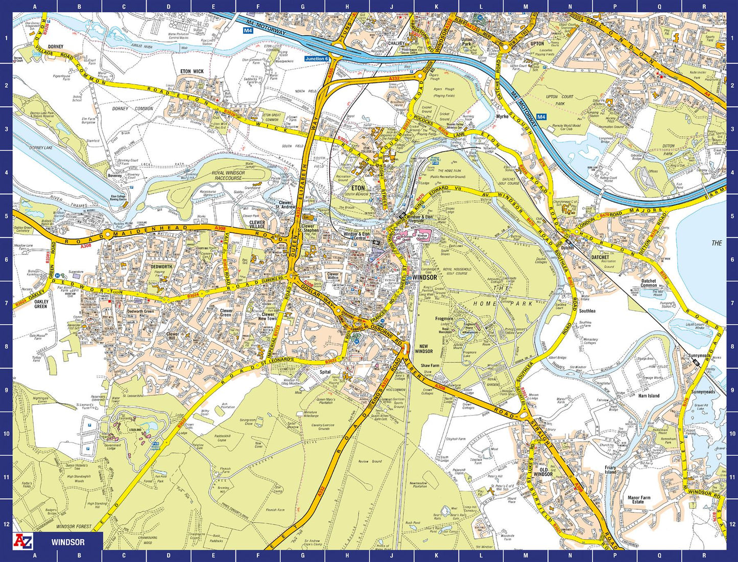 A to Z Map of Windsor 1000 Piece Jigsaw