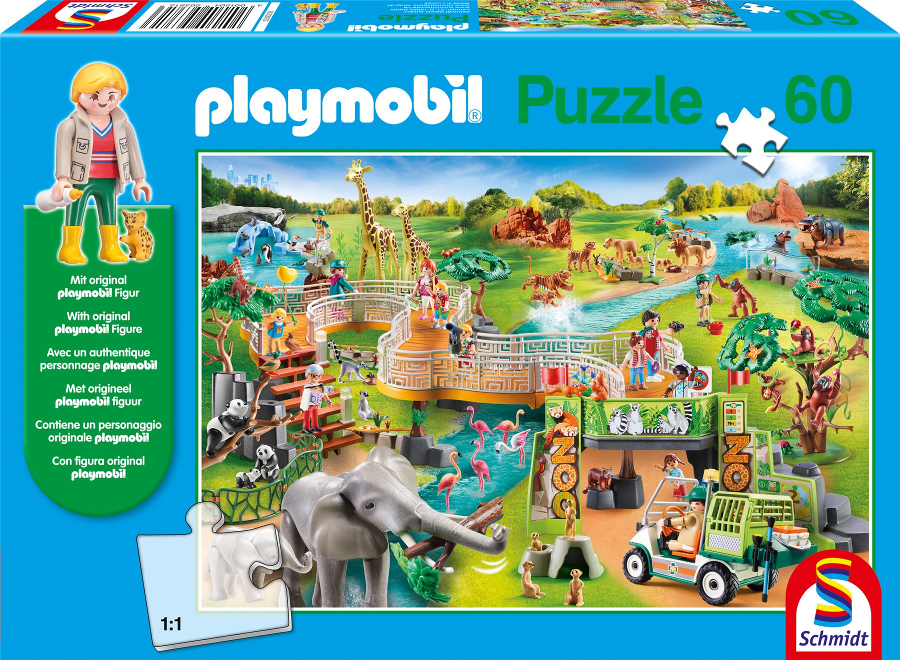 Playmobil: A Zoo Puzzle & Play 60 Piece Jigsaw Puzzle – All Jigsaw Puzzles