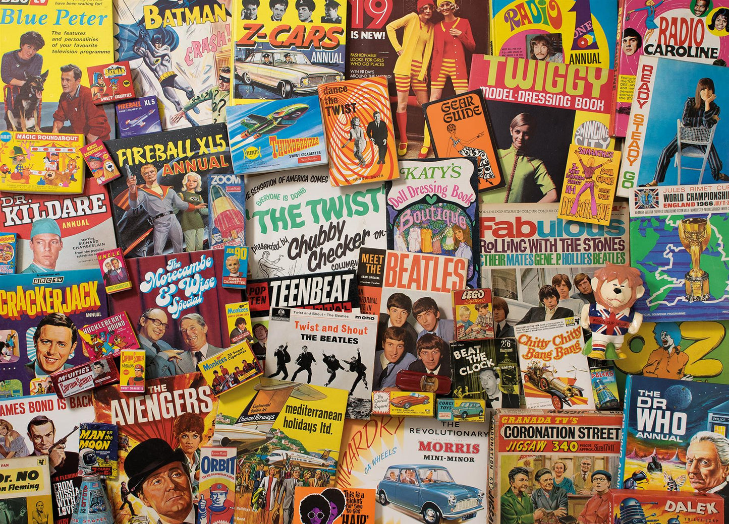 Spirit of the 60s 40 piece jigsaw puzzle Piecing Together