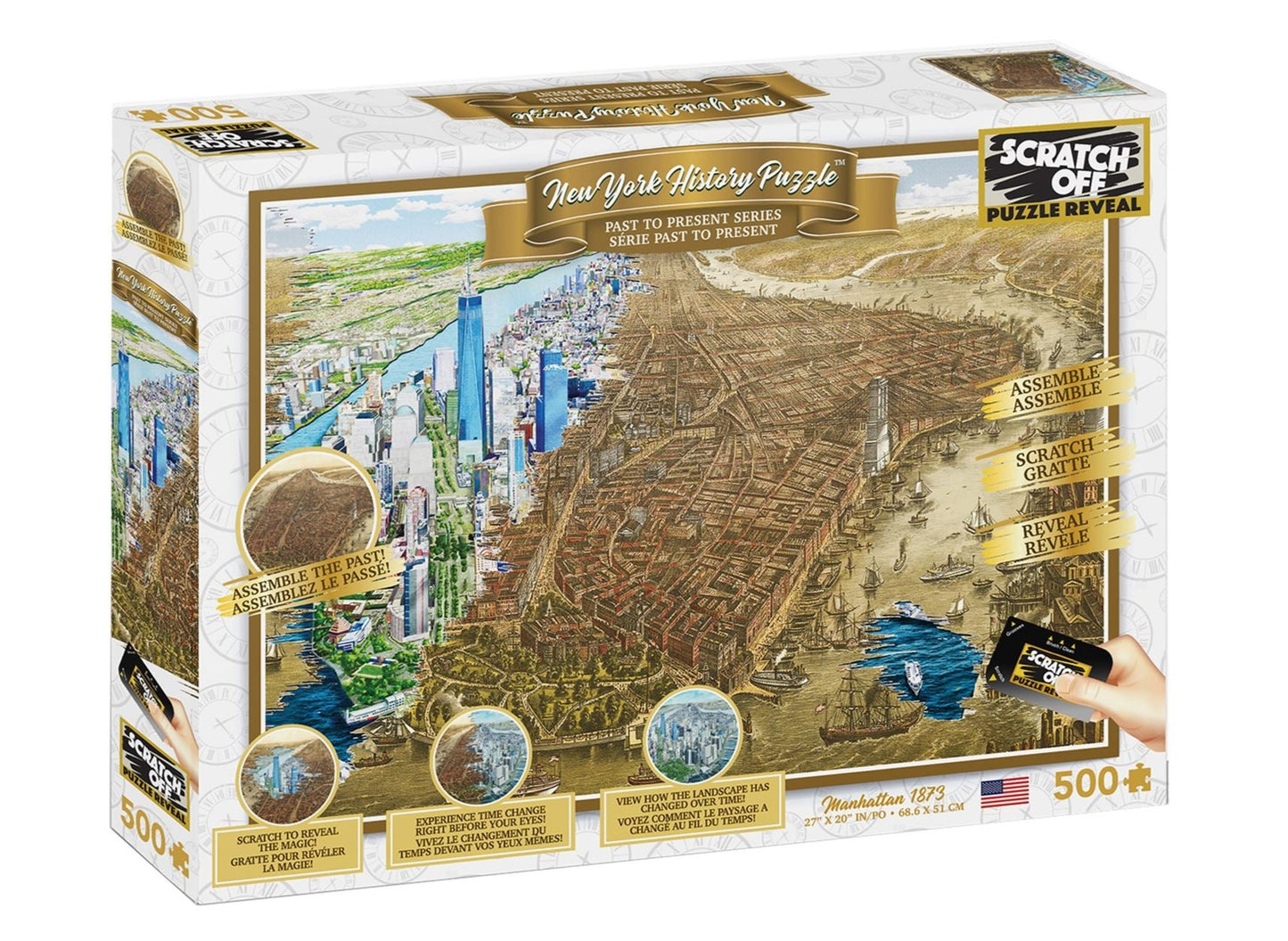 New York Scratch Off 500 Piece Jigsaw Puzzle