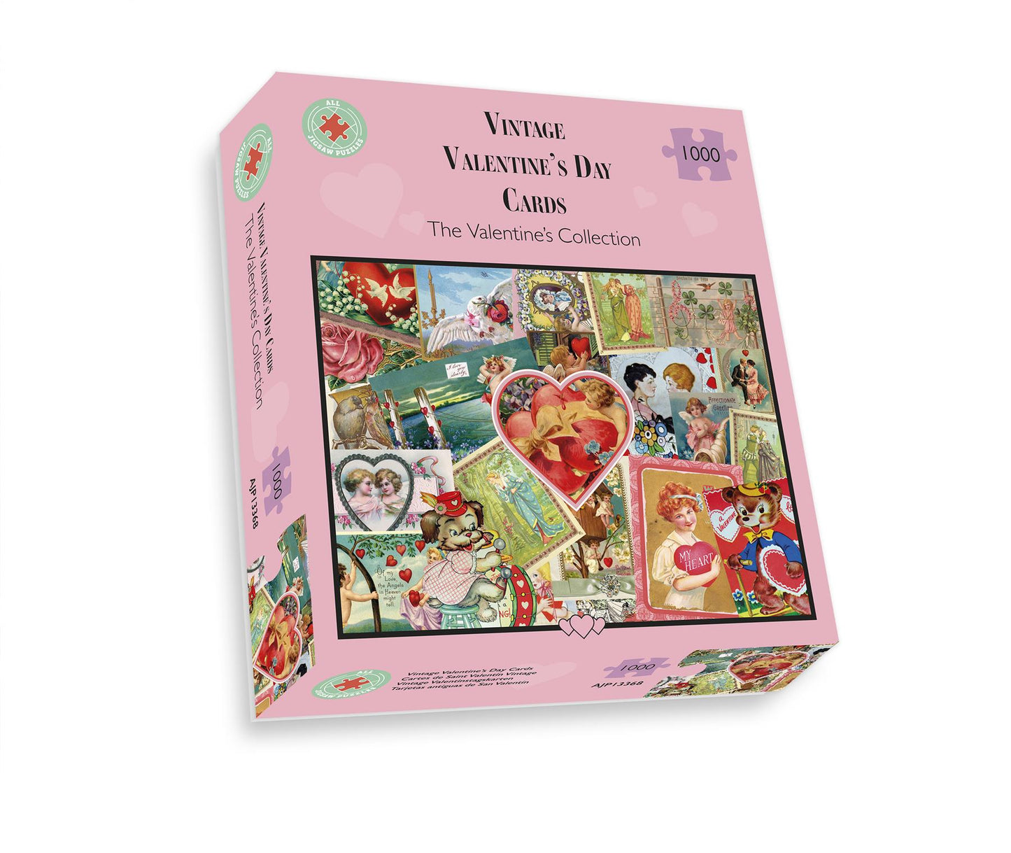 Vintage Valentine's Cards 500 or 1000 Piece Jigsaw Puzzle