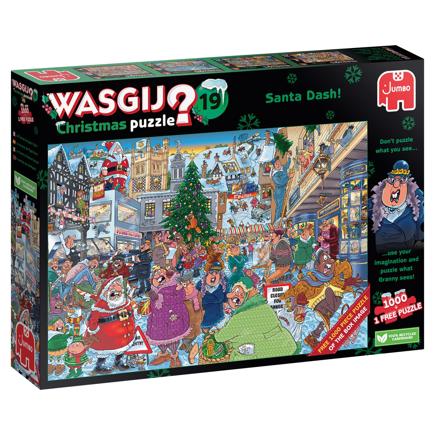 Wasgij Christmas 19 Santa Dash 2 x 1000 Piece Jigsaw Puzzle – All Jigsaw  Puzzles US