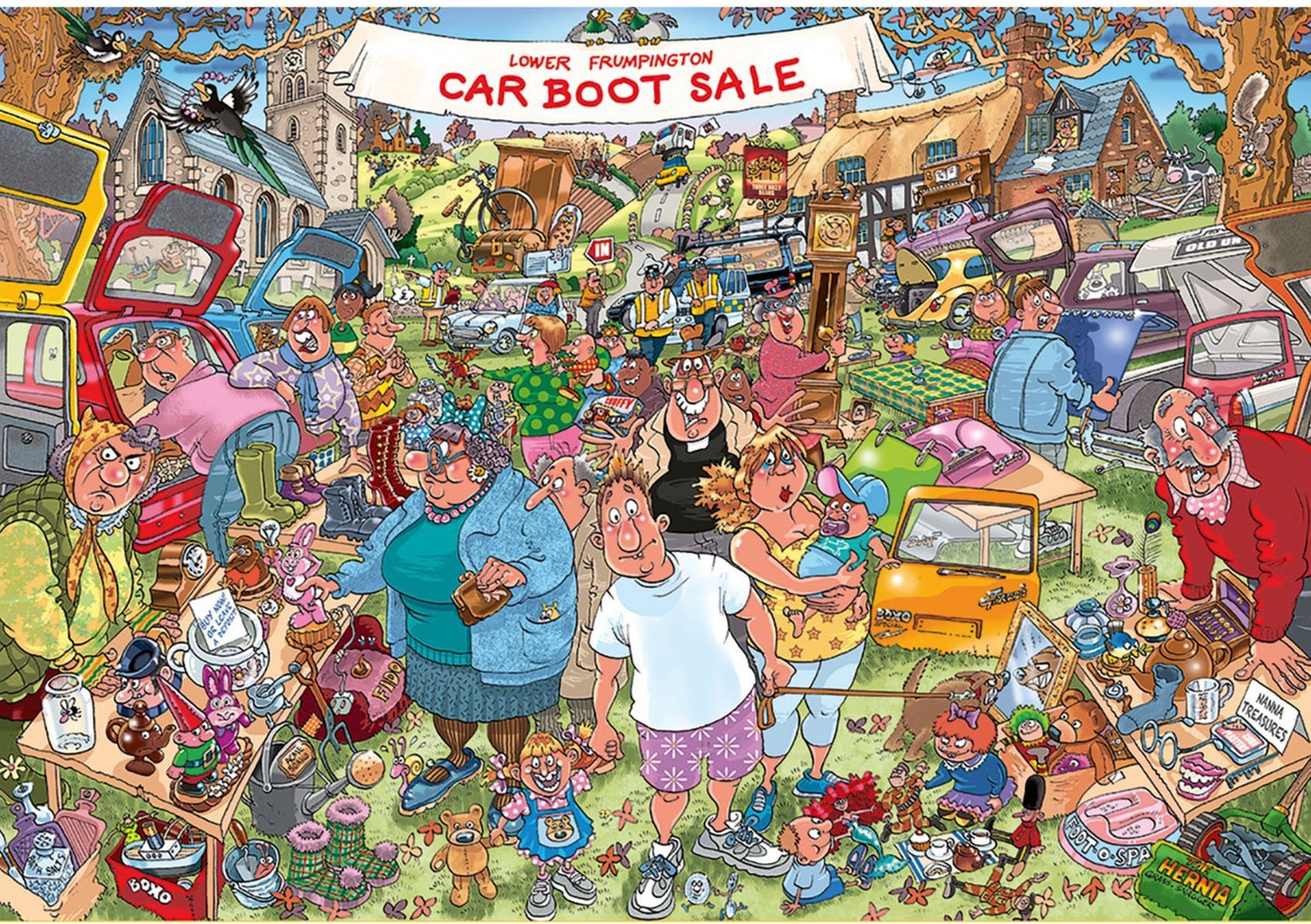 Wasgij Original 35 Car Boot Capers 1000 Piece Jigsaw Puzzle