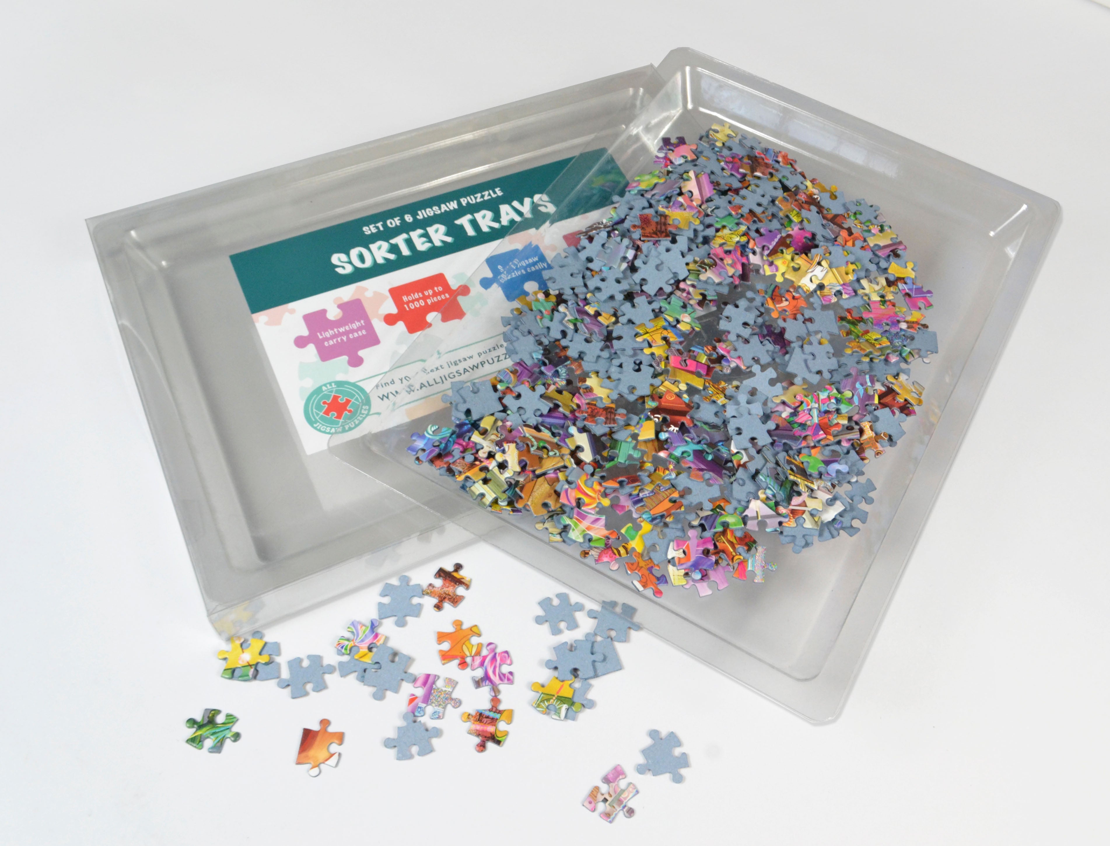 Masterpieces Puzzles Sort & Save Stackable Puzzle Trays