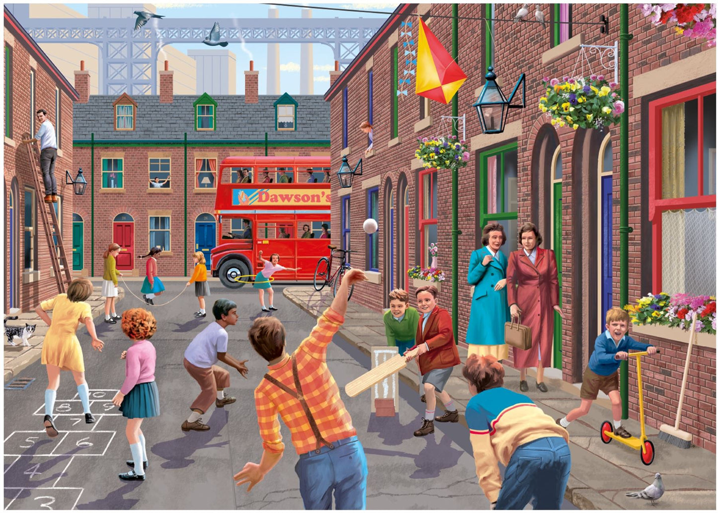 Playing in the Street 2 x 500 Piece Jigsaw Puzzle