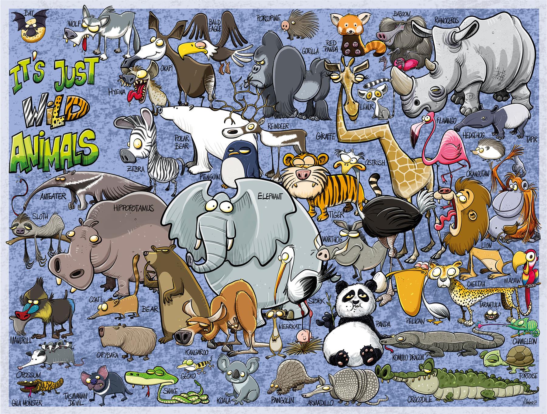 It's JustWild Animals 1000 Piece Jigsaw Puzzle