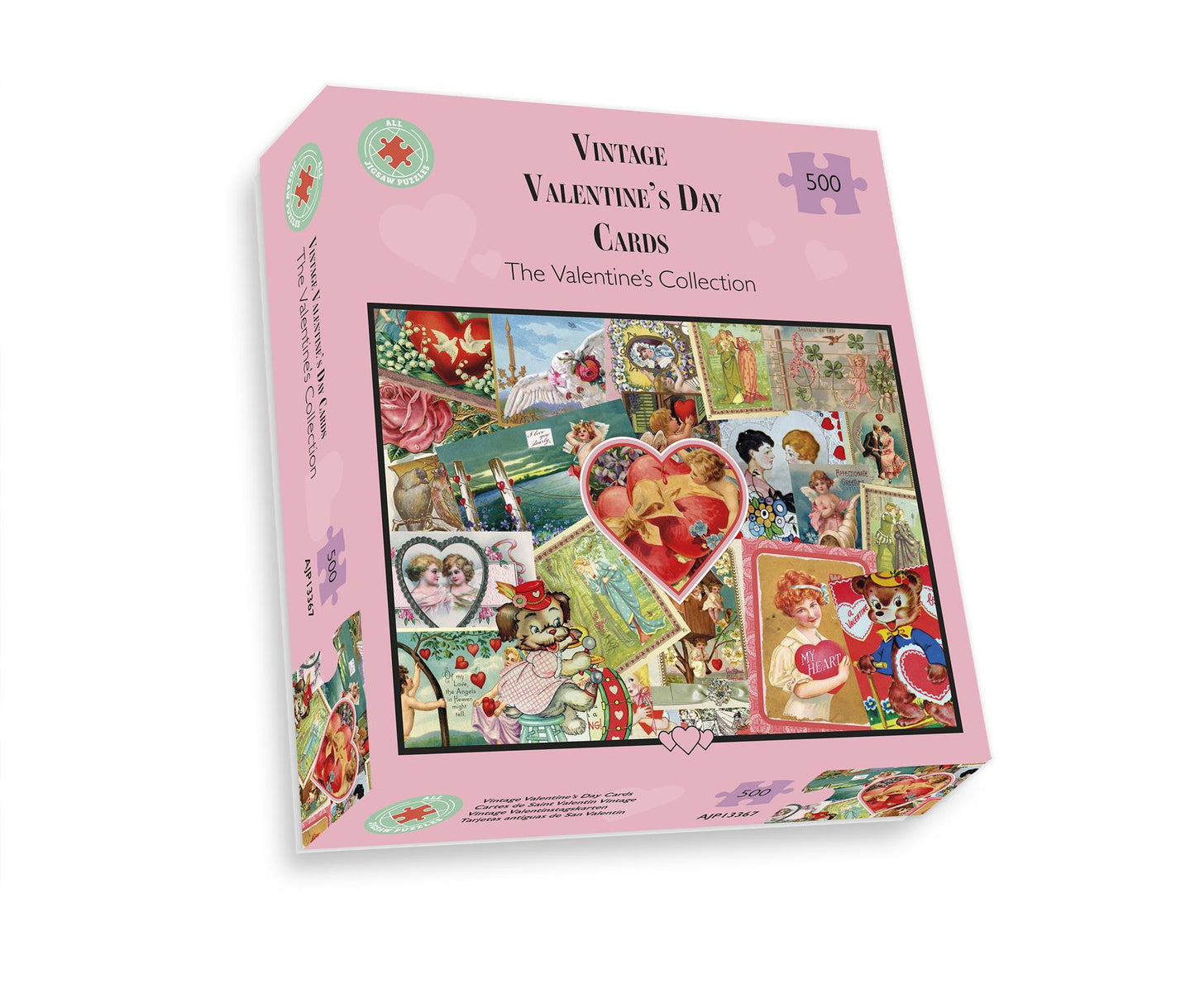 Vintage Valentine's Cards 500 or 1000 Piece Jigsaw Puzzle