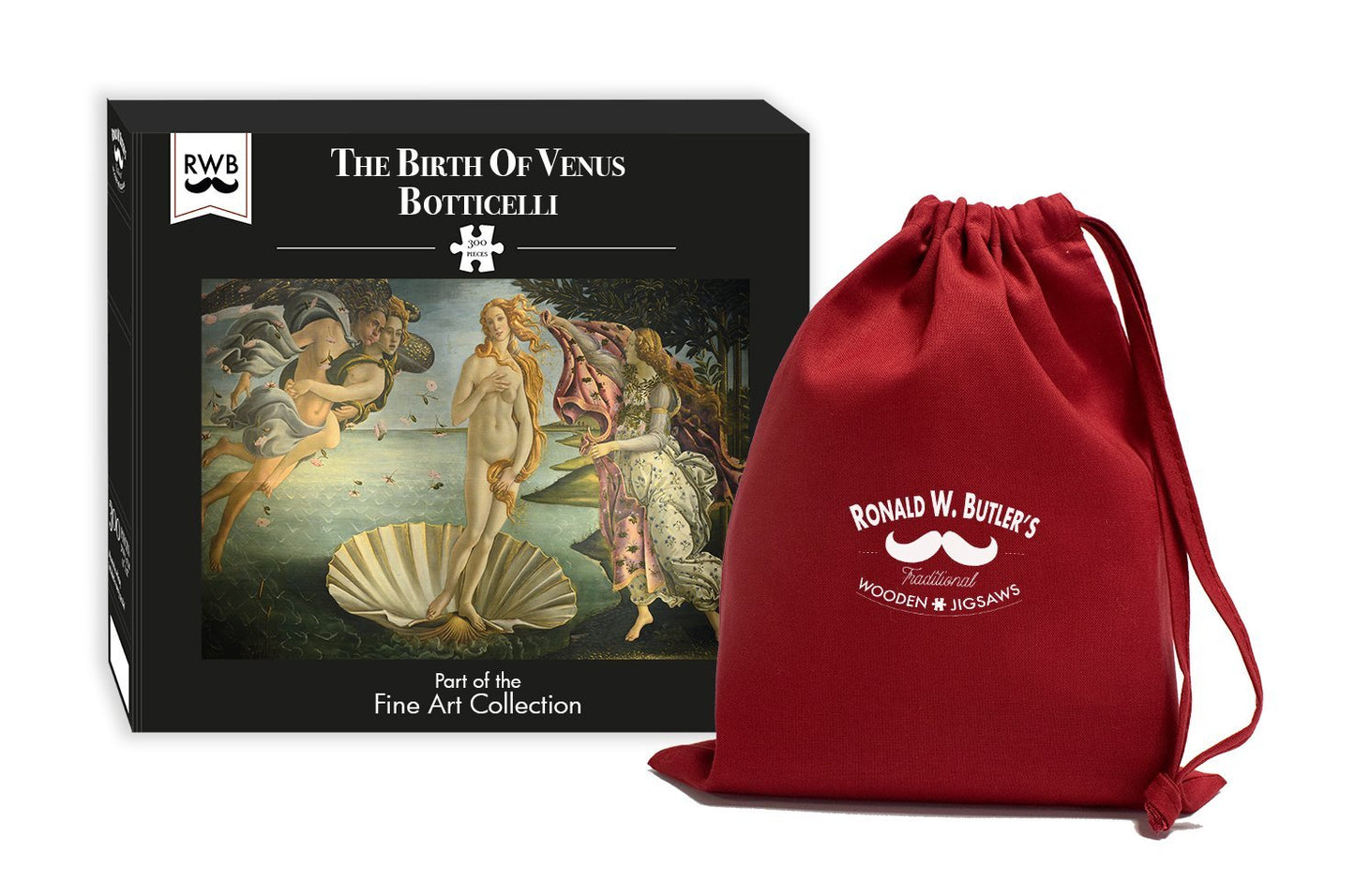 Birth of Venus by Botticelli 300 Piece Wooden Jigsaw Puzzle
