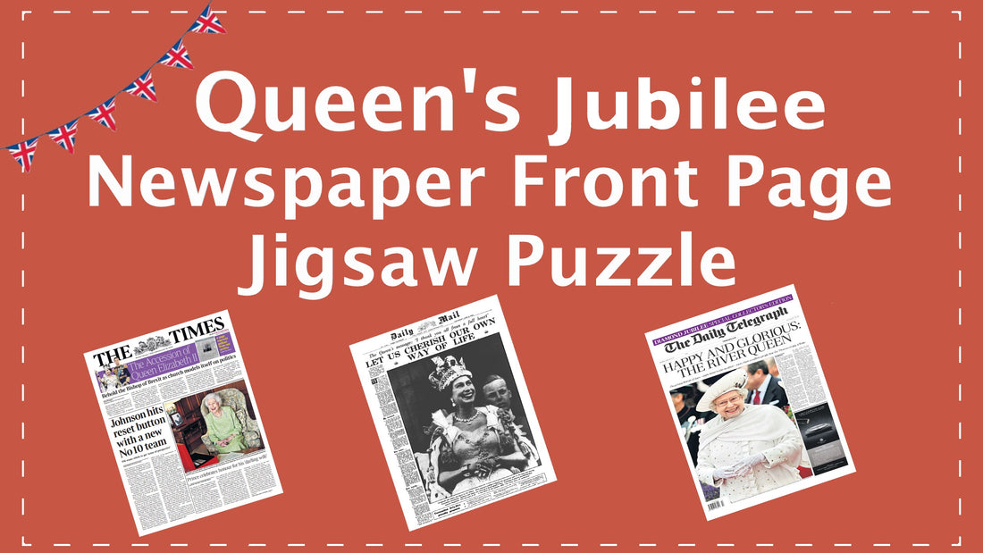 Queen's Jubilee Newspaper Front Page jigsaw puzzles