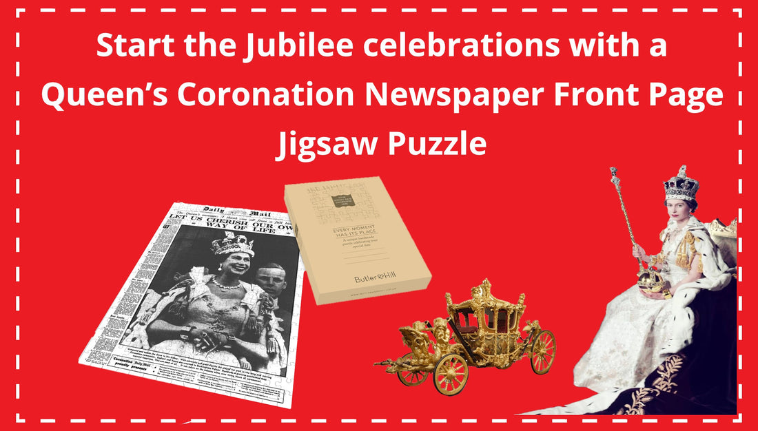 Queen Elizabeths Coronation Newspaper Front Page 400 Piece Jigsaw