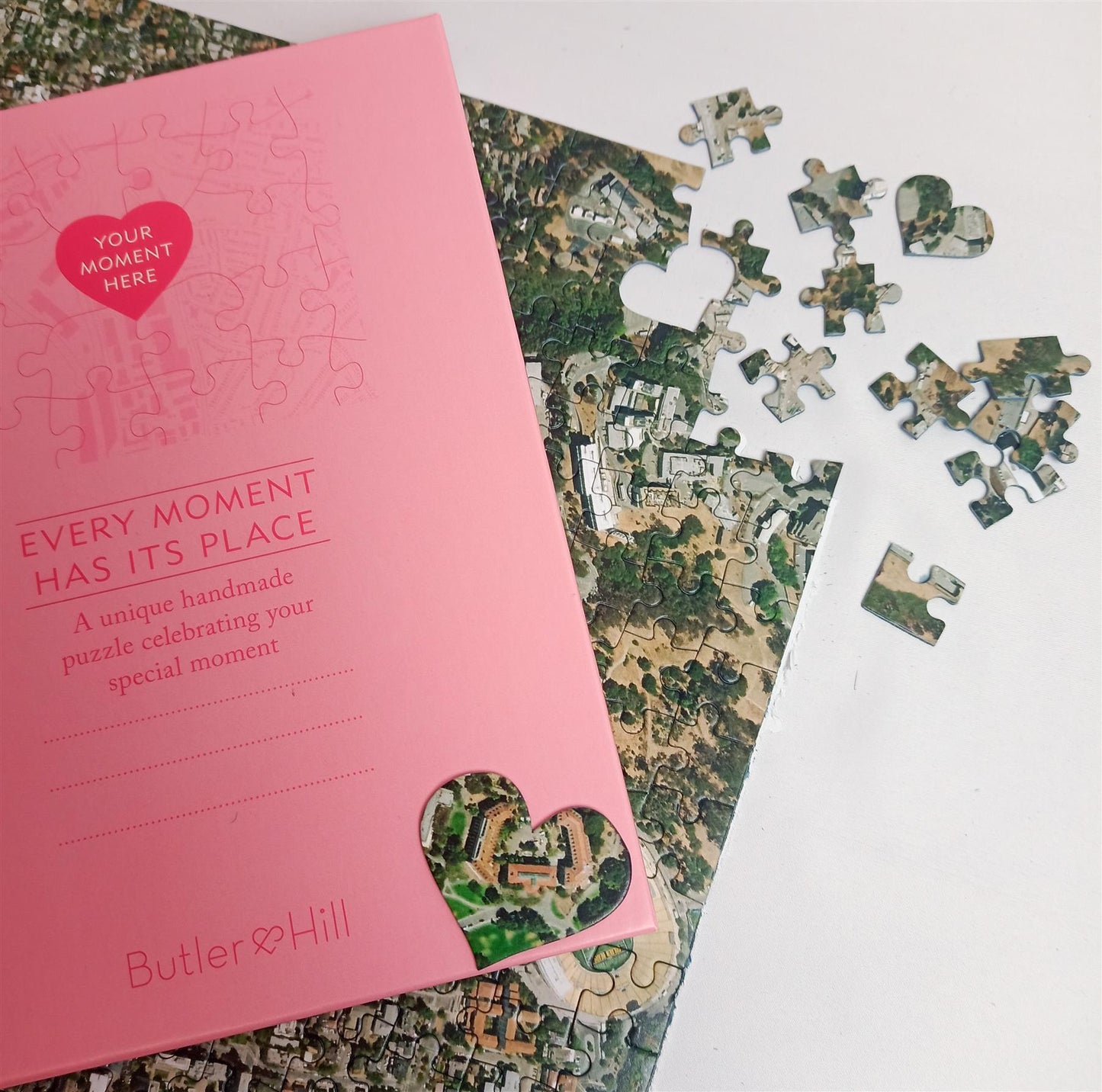 I Love You - Hometown US Map Puzzle (Satellite & Topographic)