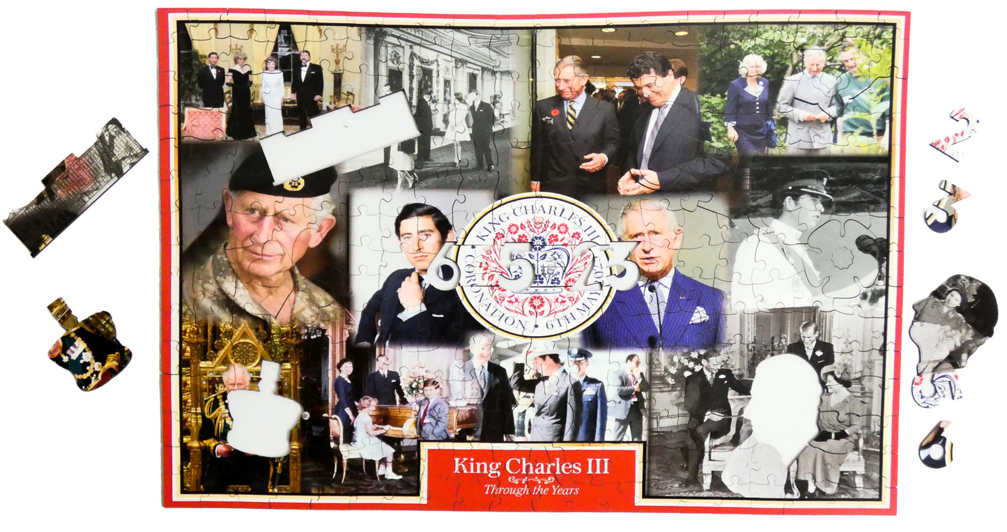The King's Coronation 300 Piece Wooden Jigsaw Puzzle