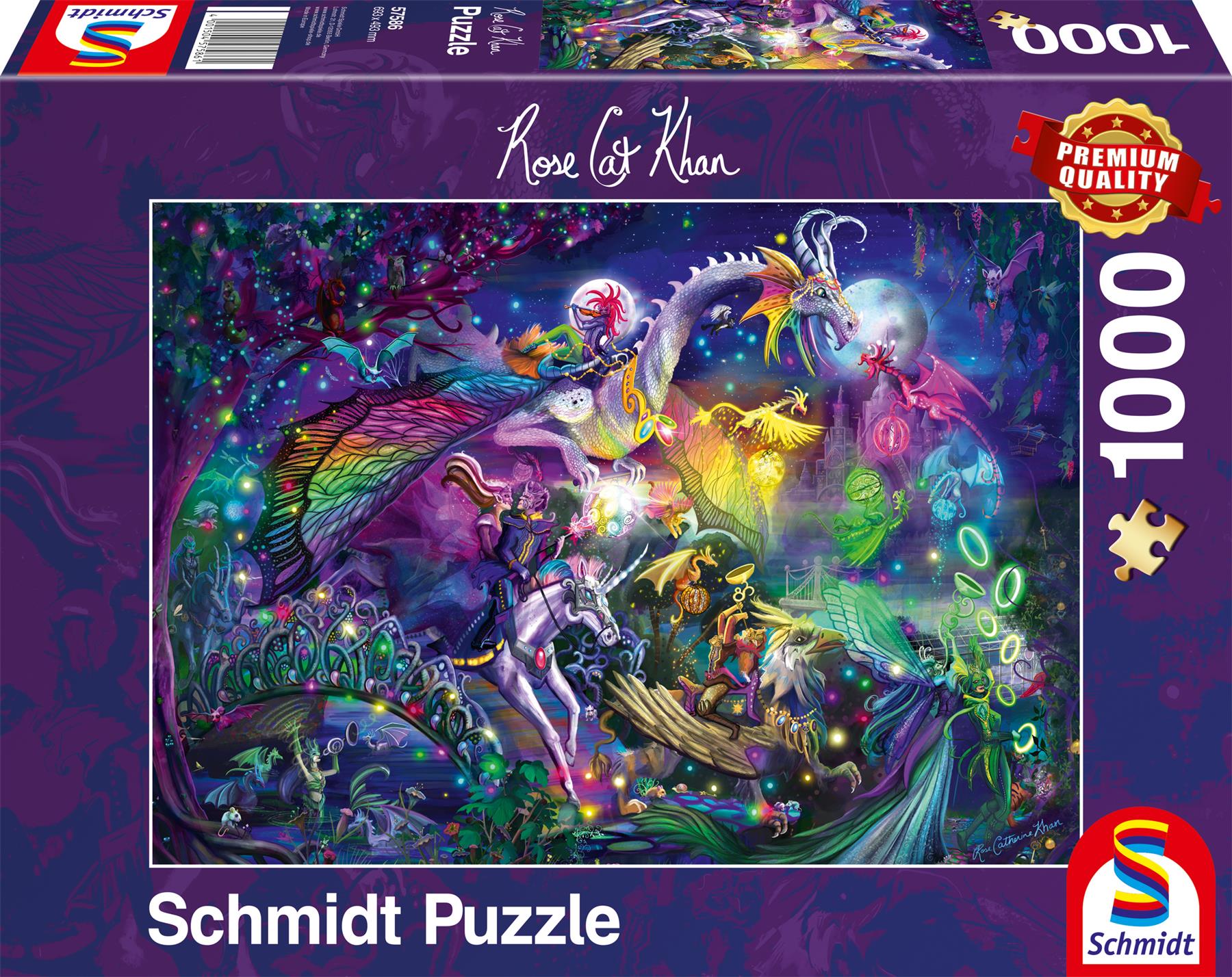 Rose Cat Khan Summer Night Circus 1000 Piece Jigsaw Puzzle All