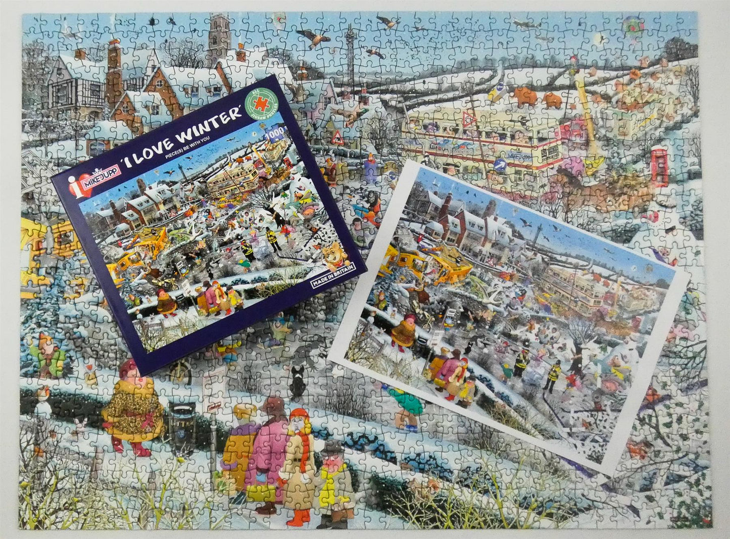 Mike Jupp I Love The Seasons 4 x 1000 Piece Jigsaw Puzzle Bundle