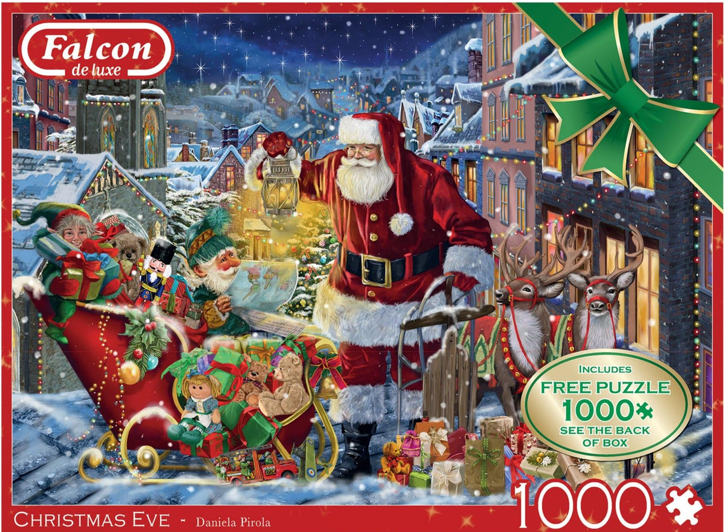 Falcon de Luxe Christmas Eve 2 x 1000 Piece Jigsaw Puzzles - Limited Edition
