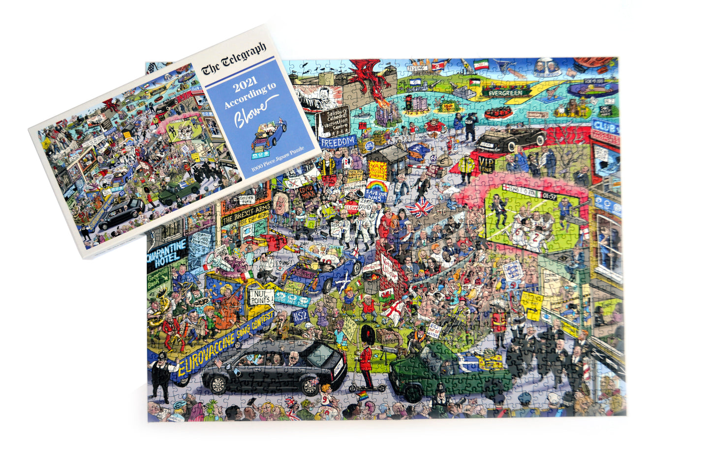 2021 According to Blower 1000 or 300 Piece Jigsaw Puzzle