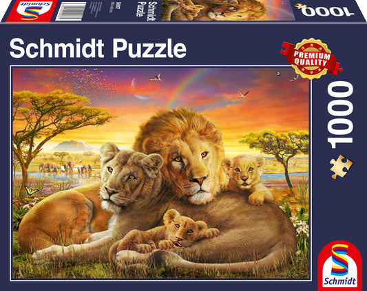 Loving Lions 1000 Piece Jigsaw Puzzle