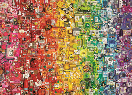 Colourful Rainbow 1000 Piece Jigsaw Puzzle