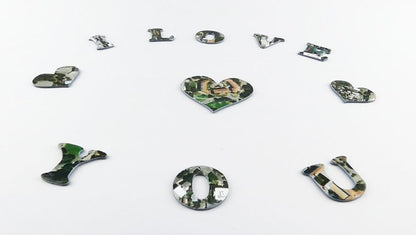 I Love You - Hometown US Map Puzzle (Satellite & Topographic)