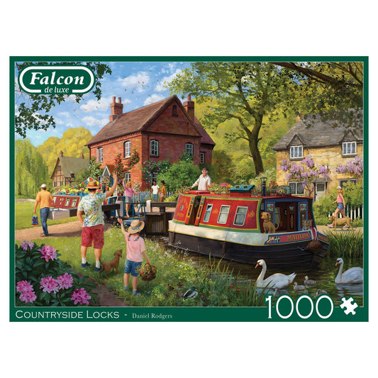 Falcon De Luxe Countryside Locks 1000 Piece Jigsaw Puzzle