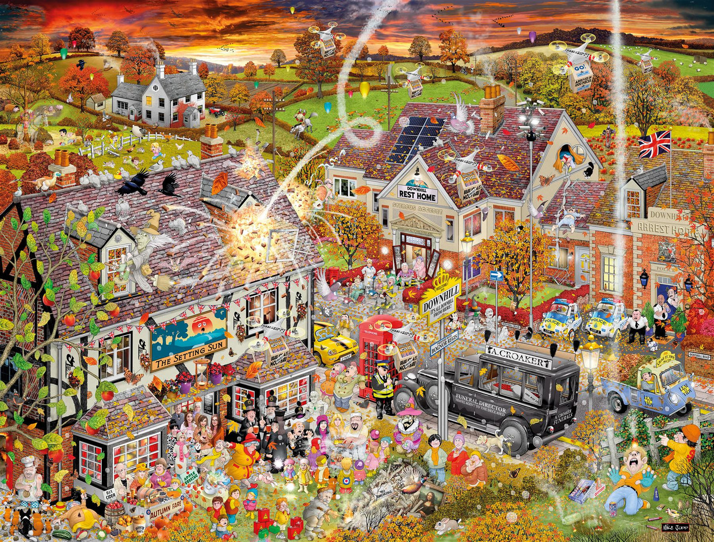 Mike Jupp I Love The Seasons 4 x 1000 Piece Jigsaw Puzzle Bundle